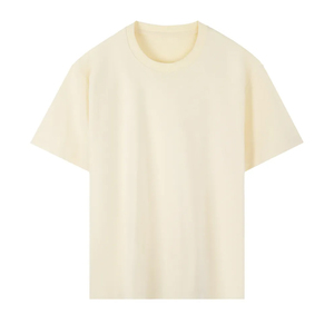 เสื้อยืดคอตตอน 100% หนานุ่มสำหรับผู้ชาย ทรงหลวม สีพื้น สวมใส่สบาย ไม่ยับ ซับเหงื่อ ใส่สบาย ไซส์ใหญ่ - Product Image 2