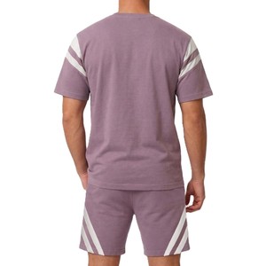 Ensembles 2 pièces d'été décontractés pour hommes : shorts et t-shirts à manches courtes, motif uni, respirants et légers, vente en gros - Product Image 2