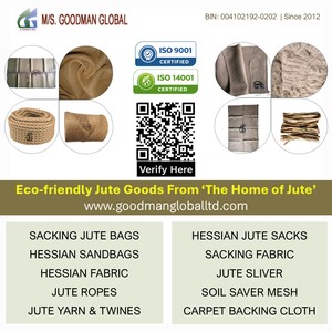 63 Inch wide 9oz hessian jute cloth 500m roll eco-friendly yute <b>fabric</b> Manufacturer Wholesale Goodman Global Bangladesh - Product Image 6