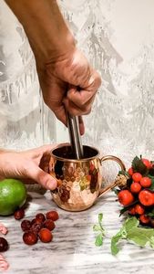 Copper cocktail mug <b>set</b> hammered reusable drink cups handmade premium <b>beverage</b> mugs durable <b>serving</b> collection - Product Image 2