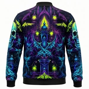 Chaqueta Bomber Sublimada al por Mayor de Wilson Industry, Manga Larga, Personalizada, de Forro Polar, Ecológica, de Secado Rápido y Transpirable para Gimnasio - Product Image 2