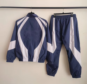 Nouvel ensemble de survêtement unisexe d'été, couleur unie, capuche personnalisée, couleur contrastante, 100 % nylon, antibactérien, respirant, léger - Product Image 4