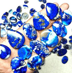 AAA Grade Afghanite pierre précieuse en vrac Cabochons bleus de haute qualité Afghanite naturelle taille libre mélange forme pour la fabrication de bijoux pierre - Product Image 2