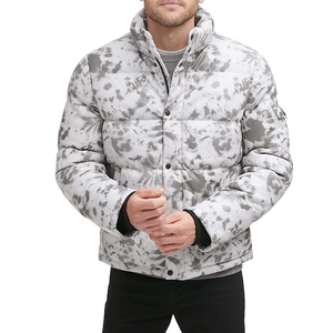 Veste matelassée à capuche personnalisée pour homme, imperméable et chaude, fabrication OEM ODM, vente en gros - Product Image 4