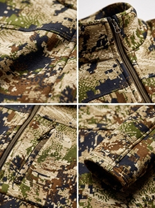 Traverse Winter Soft Shell Spandex/Nylon Heavyweight Windproof Breathable Fleece base Hunting base Layer Men's Full Sleeve <b>Camo</b> - Product Image 4