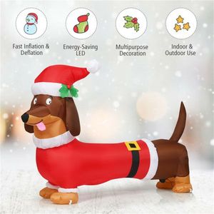 5 Feet Inflatable Christmas Dog Outdoor Holiday Yard Decorations for Christmas - Product Image 2