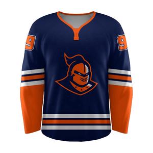 Maillot de hockey sur glace pour hommes de haute qualité 100% polyester vente en gros conception personnalisée OEM chemise nom de l'équipe pas cher maillot de sublimation - Product Image 1