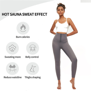 Fat Burning <b>Shaper</b> Wear Compression Tight Slim Trimmer High Yoga Sauna Full Length Solid Pants Waist Trainer Corset Leggings - Product Image 4