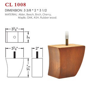 Patas de Muebles de Madera Maciza de Estilo Nórdico para Sofá, Silla, Banco y Proyectos de Decoración de Salas de Estar - Product Image 1