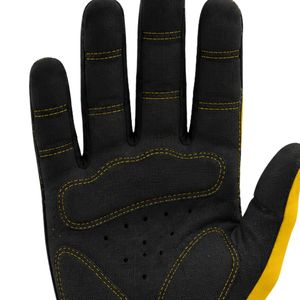 Gants de cyclisme pour hommes, jaunes et noirs, légers, rembourrés, confortables, pour la pratique du vélo de montagne, de route, de sport et d'entraînement - Product Image 3