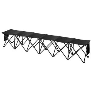 Panchina Pieghevole Portatile per 6 Giocatori di Calcio con Tasche Laterali, Attrezzatura Leggera in Tessuto Oxford 600D con Borsa per il Trasporto - Product Image 5