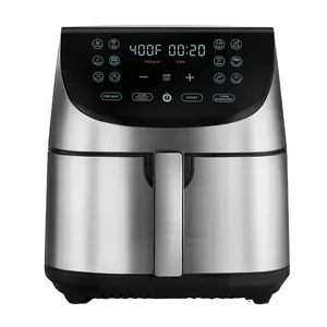 Oil-free intelligent automatic multi-functional electric fryer 360 hot air evenly baked with one key setting automatic start an