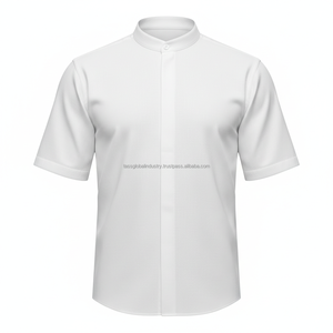 Uniforme de personnel unisexe blanc respirant sur mesure OEM en gros - Product Image 4