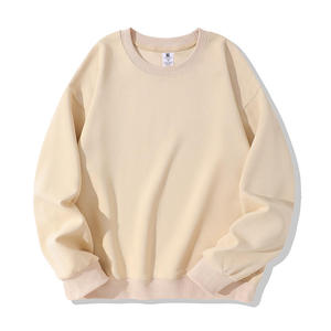 Sweat-shirt à col rond surdimensionné, nouveau design, coton 500 g/m², épais, épaules tombantes, sweat-shirt uni, sweat-shirt personnalisé pour homme - Product Image 5