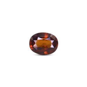 Luxury 6.3 Carat Natural Hessonite Gomed Oval Cut Loose Gemstone for Fine Jewelry - Product Image 1