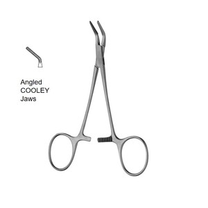 Pince d'anastomose COOLEY, profondeur de mâchoire 1,9 cm, 7,3 mm ou 6 mm, longueur totale 6-1/2 pouces (16,5 cm), tiges angulées ZETOMEDPRO - Product Image 5