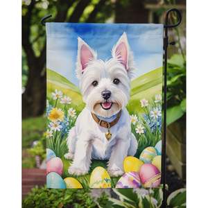 Multicolor Westie Easter Egg Hunt <b>Garden</b> <b>Flag</b> Mailbox Decorative Yard Banner for Patio Artwork for Flower Beds & Lawn - Product Image 3