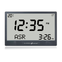 Horloge numérique islamique à grand écran FAJ-4001, horloge de prière musulmane, heures de prière, Ramadan, mosquée, horloge murale LCD, horloge d'appel à la prière