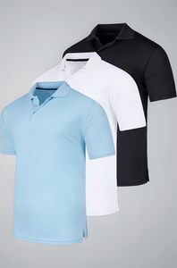 Polo professionnel pour hommes en polyester, livraison en gros, séchage rapide, haute élasticité, pour le sport, la course à pied, les athlètes et les équipes. - Product Image 2