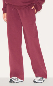 Women's <b>Brown</b> Cotton Tracksuit Set Crew Neck Sweatshirt Wide Leg Pants Casual Loose Fit Autumn Wear Solid Color Full Length - Product Image 6