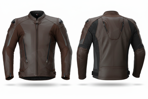 2026 New Latest Design Leather Motorcycle Jacket with Protective Armor Full Zip Closure and Mesh Panels for Bike Riders Jacket - Product Image 6