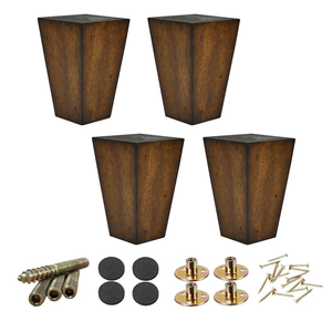 Patas de Muebles Cónicas de Madera Maciza Resistentes, Diseño Tradicional de Primera Calidad para Sofá, Silla, Mesa, Sala de Estar, Dormitorio, OEM - Product Image 5