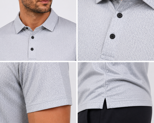 Maillot de golf fabriqué avec un tissu respirant de qualité supérieure pour des performances optimales sur le parcours, élégant, léger et durable. Service OEM. - Product Image 5
