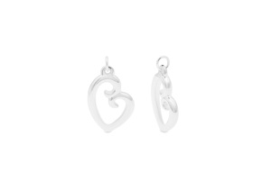 จี้รูปหัวใจแบบเปิด - Product Image 1