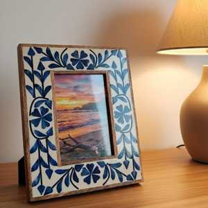 Marco de Resina con Incrustaciones de Hueso Hecho a Mano de Lujo, Mosaico Decorativo Premium para Exhibición de Cuadros, con Tamaño Personalizado para un Estilo Interior Elegante - Product Image 6