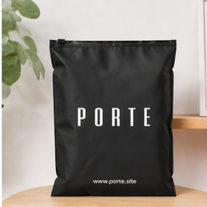 Custom Printed Black Ziplock Bags with Slider Apparel Packaging for E-commerce Brands Slider Closure Poly Ziplock Bags - Product Image 3
