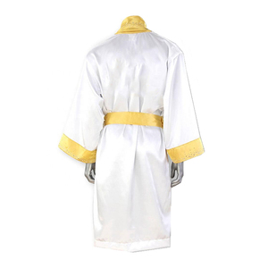 Bata de Entrada de Boxeo Estilo Peso Pesado de Satén de Lujo con Capucha para Noche de Combate, con Opciones de Nombre y Diseño Personalizados - Product Image 2