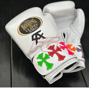 Gants de boxe MMA personnalisés pour l'entraînement |   Conception à Doigts Entiers |   Fermeture à boucle et crochets |   Matériel en cuir véritable |   Évacuation de l'humidité | - Product Image 1