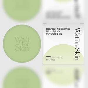 Soin de la peau coréen K-Beauty Whatiforskin Heartleaf Niacinamide Micro-Spicule Savon parfumé Fabriqué en Corée - Product Image 3