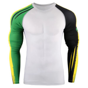 Chemise de protection solaire unisexe à manches longues, écologique, respirante, pour la plage, le surf, la natation, en spandex/polyester, personnalisable, pour adultes - Product Image 3