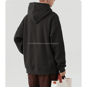 Haute qualité 100% coton chaud pull à capuche sweats en coton en gros impression personnalisée broderie sweats à capuche pour hommes - Product Image 3