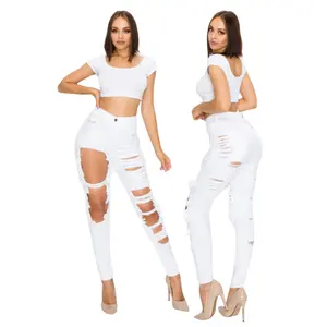 Garde-robe polyvalente Staple 2024's Premium Quality Custom Stretchy High Waist Women's Skinny Denim Jeans Low Cost From Bangladesh