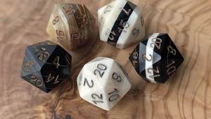 Handcrafted Bone <b>Dice</b> Set Elegant Gaming Accessory for Tabletop Play Home Decor and Gift Collection Custom Manufacturing - Product Image 5