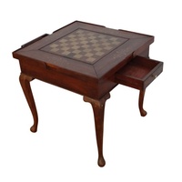 Table de jeu antique Table d'échecs classique avec peint à la main en couleur or pour l'intérieur conçu de meubles de maison de style européen