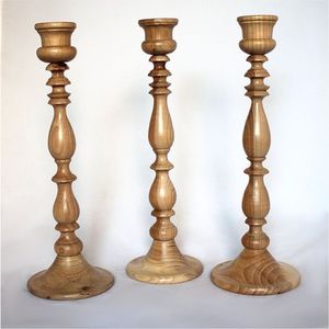 Porte-bougie en bois de manguier naturel fait main, style nordique, luxe, décoratif, pour bougie pilier, pour mariage, décoration intérieure, centre de table - Product Image 6