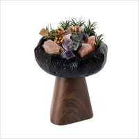 Coffret Cadeau Diffuseur Artistique en Pierre pour Aromathérapie, Huile Parfumée et Fleurs Séchées pour la Décoration Moderne de la Maison, de la Chambre et du Bureau