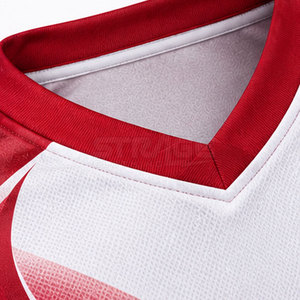 Quick Dry Eco-Friendly Moisture-Wicking 100% <b>Polyester</b> V-Neck Custom Team Name Soccer <b>Shirt</b> for Men - Product Image 6