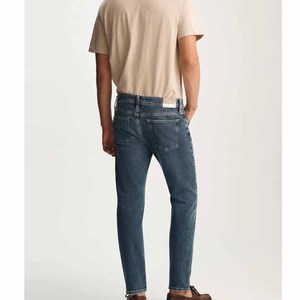 Vintage High Quality Men's Straight Denim Jeans Knitted Cotton Spandex Breathable Solid Spring Autumn Casual Stretch - Product Image 6