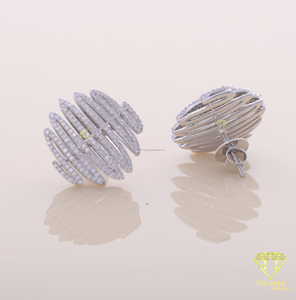 Luxury Moissanite Diamond Statement <b>Earrings</b> 925 Sterling <b>Silver</b> Pave <b>Set</b> Designer <b>Earrings</b> For Women Fine Jewelry - Product Image 4