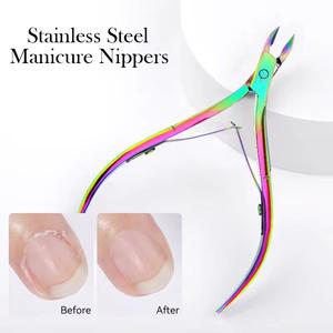 Morje Surgical Stainless Steel Manicure Nippers 12.5 MM Flat Jaw Wide Opening Professional <b>Nail</b> <b>Tool</b> for Finger - Product Image 4