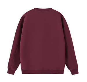 Sudadera Unisex Extra Grande con Cuello Redondo, Color Sólido, Casual, Manga Larga, Tejida, Corte Regular - Product Image 4