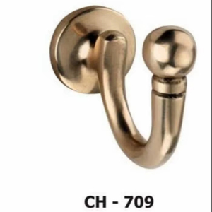 Gancho para sombreros y abrigos de latón con diseño de manija, para instalaciones estándar en puertas, precio al por mayor - Product Image 1