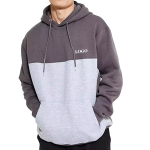 Sweat à capuche unisexe personnalisé bleu marine pour l'automne, 100 % coton respirant, molleton épais, poche kangourou, logo personnalisé, vente en gros - Product Image 1