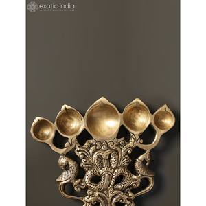 10 pulgadas latón Nagraj diseño Kapoor Aarti Diya hecho a mano incienso y difusor de aromaterapia para el hogar - Product Image 4