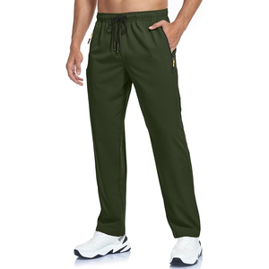 Pantalon de course gris pour homme, coupe droite, taille élastique, qualité supérieure, pantalon de jogging pour homme, pantalon de sport, fitness, athlétique - Product Image 2