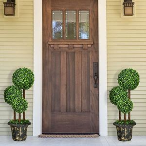 Albero Topiario Artificiale a Tre Sfere da 36 Pollici per Interni ed Esterni - Product Image 5